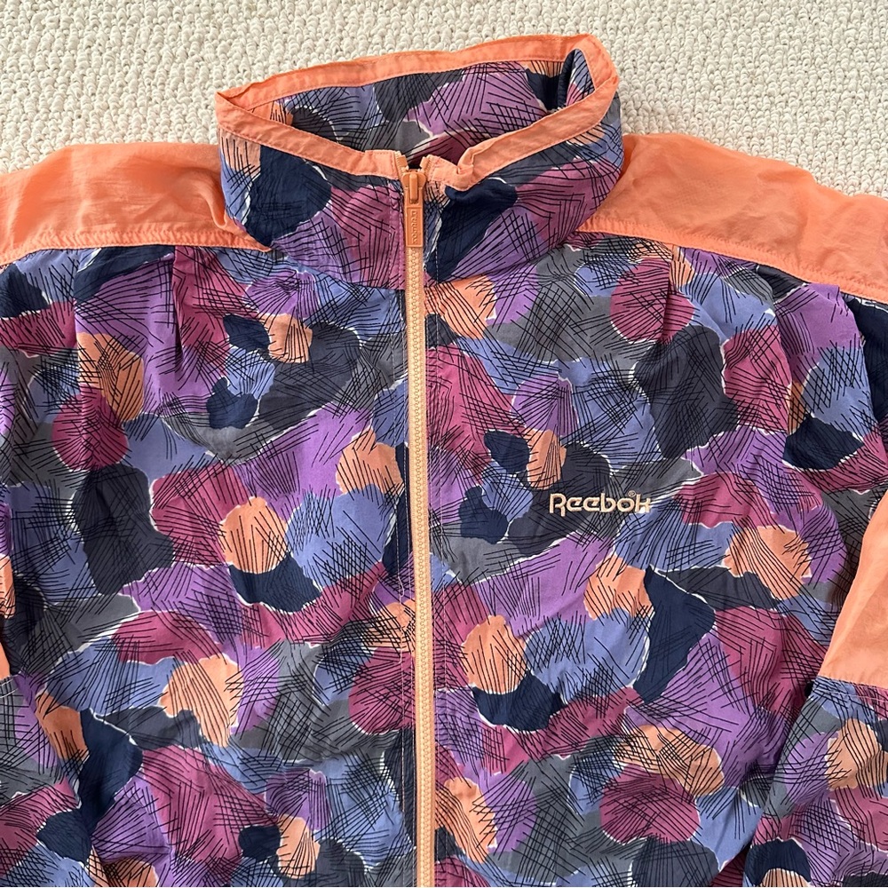 Vintage Reebok Floral Patterned Lightweight Jacket - Picture 2 of 6